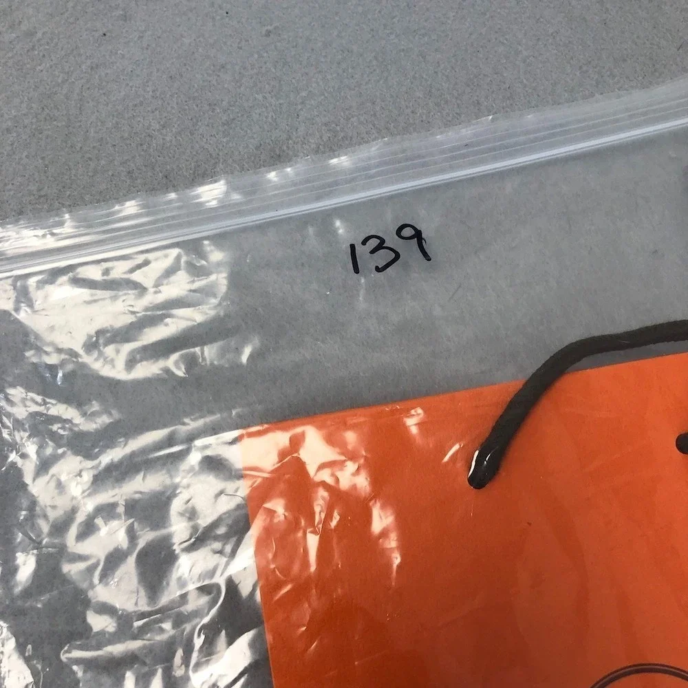 Hermes Authentic Orange Paper Shopping Bag Gift Small Rectangle 11.5x8x3.5
